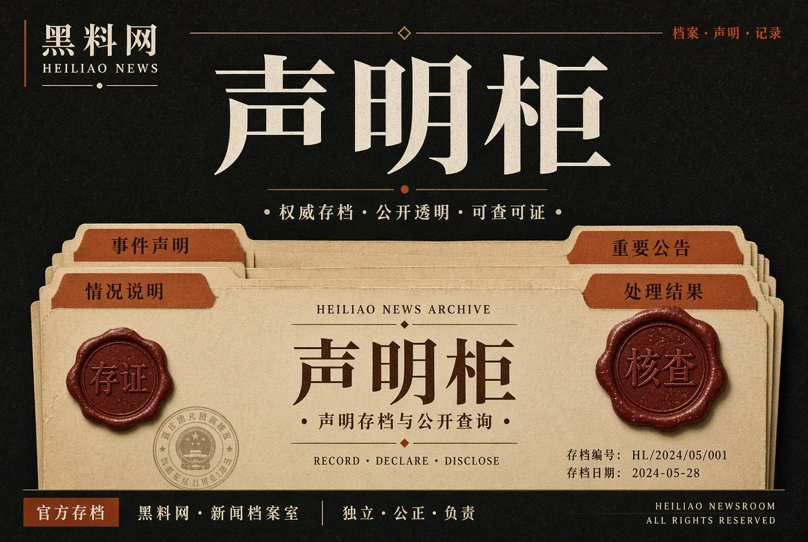 声明柜公开回应资料